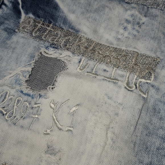 Dolce and Gabbana Denim Embroidered Mini Skirt - Picture 8 of 9